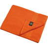 Serviette de toilette personnalisée en broderie orange