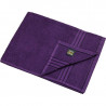 Serviette de toilette personnalisée en broderie pourpre foncé