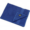 Serviette de toilette personnalisée en broderie bleu roi