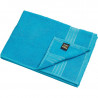 Serviette de toilette personnalisée en broderie turquoise