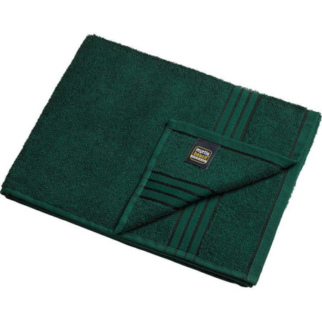 Serviette de toilette personnalisée en broderie vert foncé