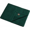 Serviette de toilette personnalisée en broderie vert foncé