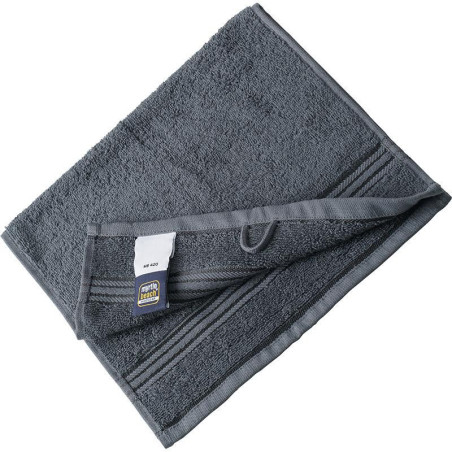 Serviette de toilette personnalisée en broderie graphite