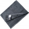 Serviette de toilette personnalisée en broderie graphite