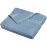 Serviette de bain personnalisée en broderie bleu clair