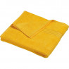 Serviette de bain personnalisée en broderie jaune d'or