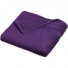 Serviette de bain personnalisée en broderie pourpre foncé