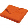 Serviette de bain personnalisée en broderie orange