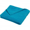 Serviette de bain personnalisée en broderie turquoise