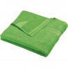 Serviette de bain personnalisée en broderie vert citron