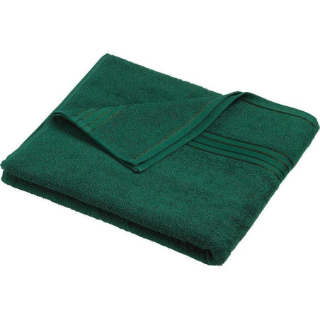 Serviette de bain personnalisée en broderie vert foncé