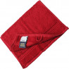 Serviette de bain personnalisée en broderie rouge indien