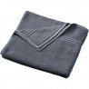 Serviette de bain personnalisée en broderie graphite