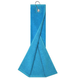 Serviette golf personnalisée en broderie vert citron 2