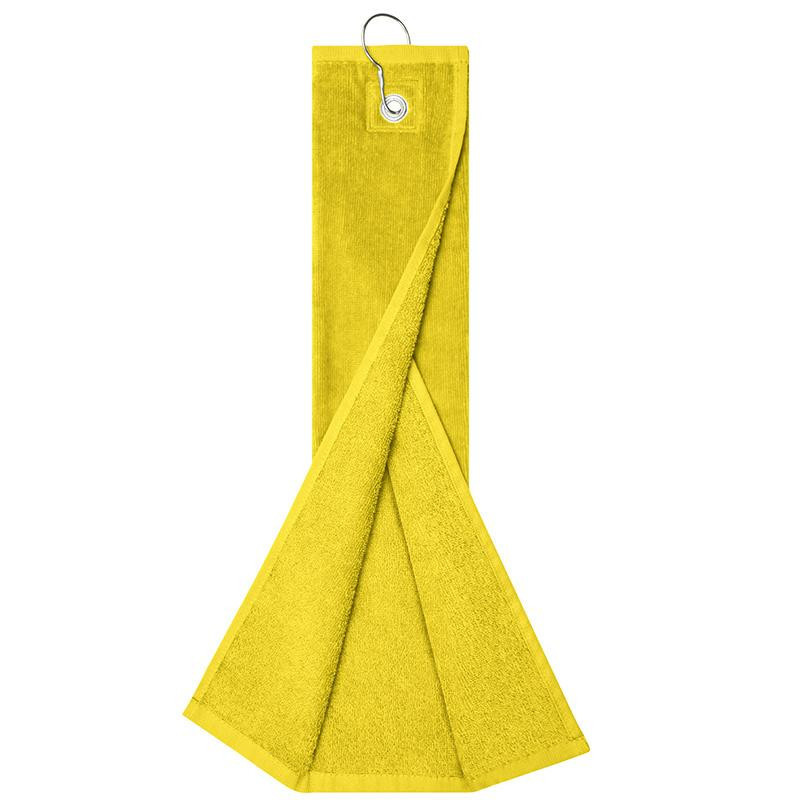 Serviette Humoristique Golfeurs Vintage 1950 - "Crying Towel" Rouge Et Or, Dans Sa Boîte (Mint)