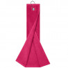Serviette golf personnalisée en broderie fuchsia