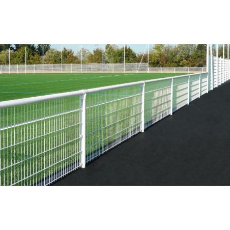 MAIN-COURANTE ALUMINIUM AVEC POTEAU OVOÏDE - LE ML