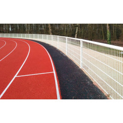 MAIN-COURANTE ALUMINIUM AVEC POTEAU OVOÏDE - LE ML 2