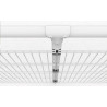 MAIN-COURANTE AVEC LISSE ALUMINIUM ET POTEAUX ACIER ET FIXATION DB-STOP - LE ML