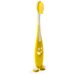 Brosse à dents clive à personnaliser jaune