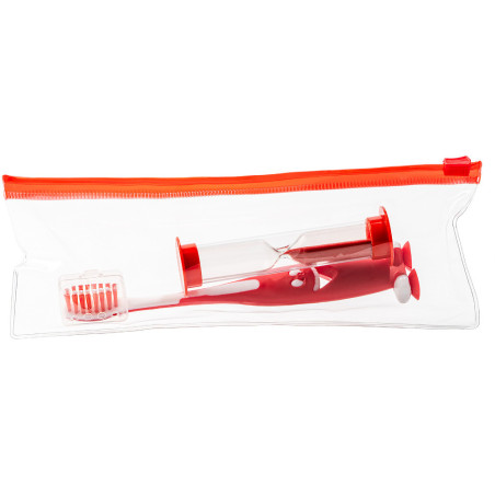 Brosse à dents mesler à personnaliser rouge pochette