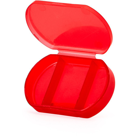 Pilulier citos à personnaliser rouge ouvert