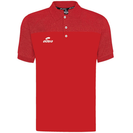 Polo ELDERA Popo Rouge chiné/Rouge