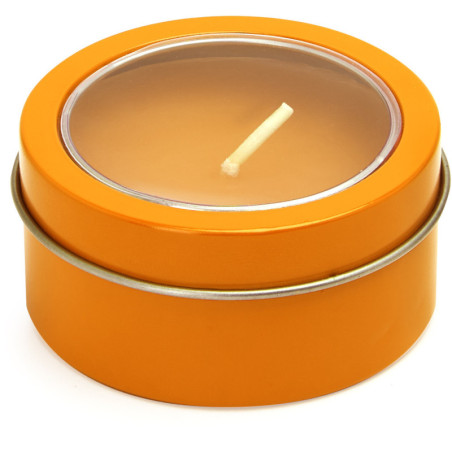 bougie flake à personnaliser orange