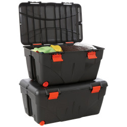 Malle de rangement à roulettes