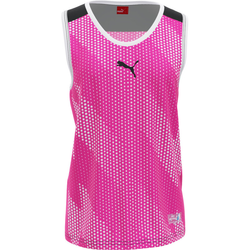 Maillot de basket femme sublimé Puma Mybball Shirt col rond