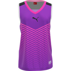 Maillot de basket femme sublimé Puma Mybball Shirt col V