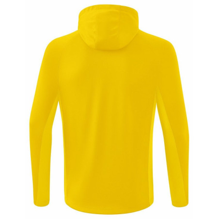 Veste d'entraînement à capuche Erima Liga Star JAUNE/NOIR DOS