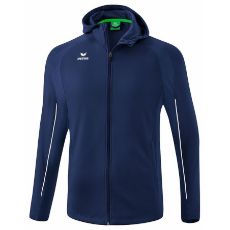 Veste d'entraînement à capuche Erima Liga Star MARINE/BLANC