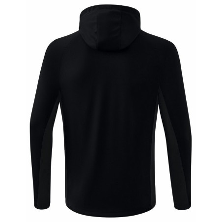 Veste d'entraînement à capuche Erima Liga Star NOIR/BLANC DOS