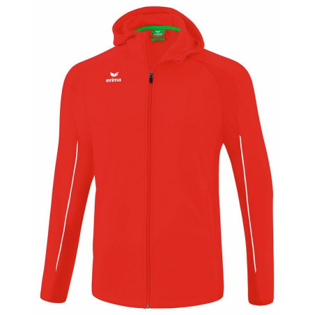 Veste d'entraînement à capuche Erima Liga Star ROUGE/BLANC