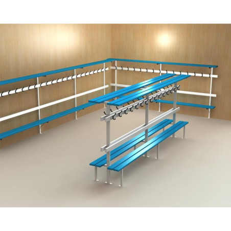 Bans simple pour vestiaire - Longueur 2 m