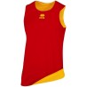 Maillot de basket ERREA Chicago réversible rouge et jaune