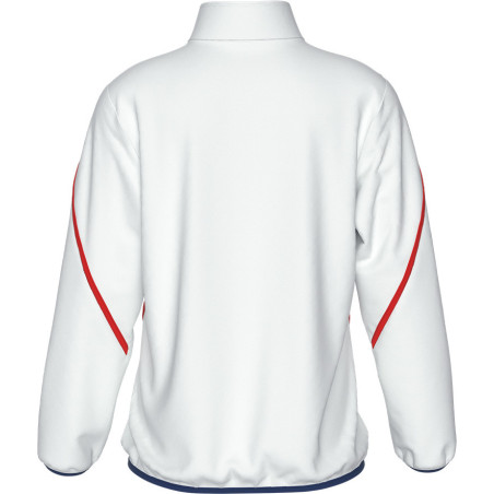 Veste de survêtement ERREA CRISTINE BLANC/MARINE/ROUGE DOS