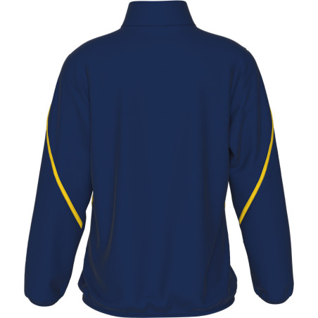 Veste de survêtement ERREA CRISTINE MARINE/BLANC/JAUNE DOS