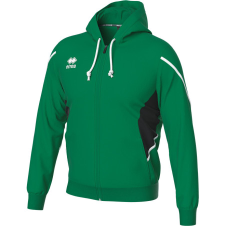 Veste à capuche ERREA Clancy VERT/NOIR/BLANC