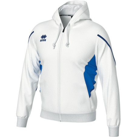 Veste à capuche ERREA Clancy BLANC/BLEU ROI/MARINE