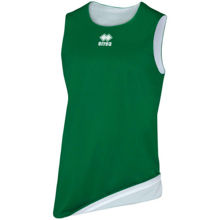 Maillot de basket ERREA Chicago réversible vert et blanc
