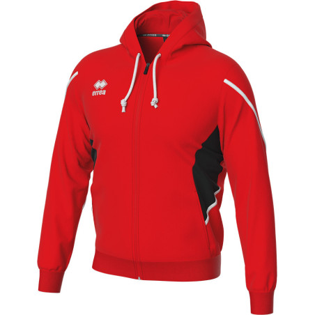 Veste à capuche ERREA Clancy ROUGE/NOIR/BLANC