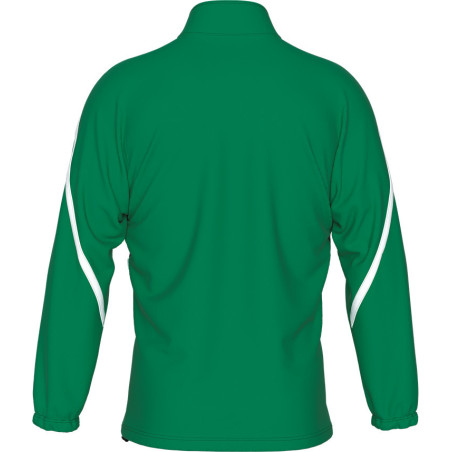 Sweat zippé ERREA Charles VERT/NOIR/BLANC DOS