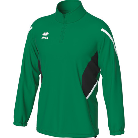 Sweat zippé ERREA Charles VERT/NOIR/BLANC