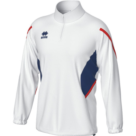 Sweat zippé ERREA Charles BLANC/MARINE/ROUGE