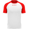 Maillot de football Capo interlock Givova blanc/rouge