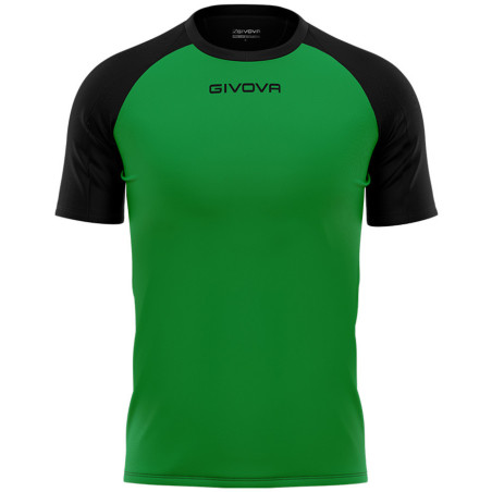 Maillot de football Capo interlock Givova vert/noir