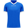 Maillot de football Revolution interlock Givova bleu roi/blanc