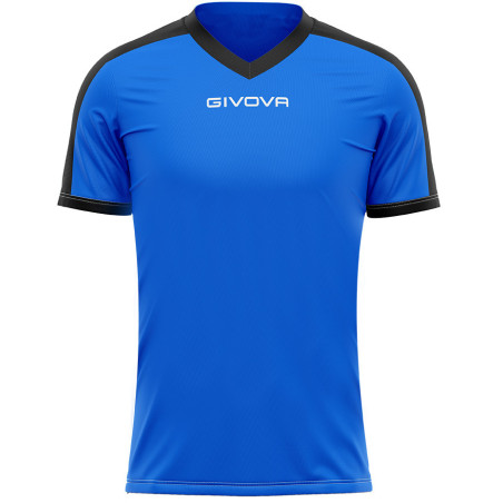 Maillot de football Revolution interlock Givova bleu roi/noir